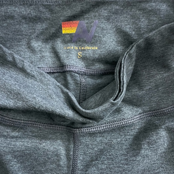 AVIATOR NATION Leggings Rainbow Lettering Logo - Size Small - Picture 3 of 3